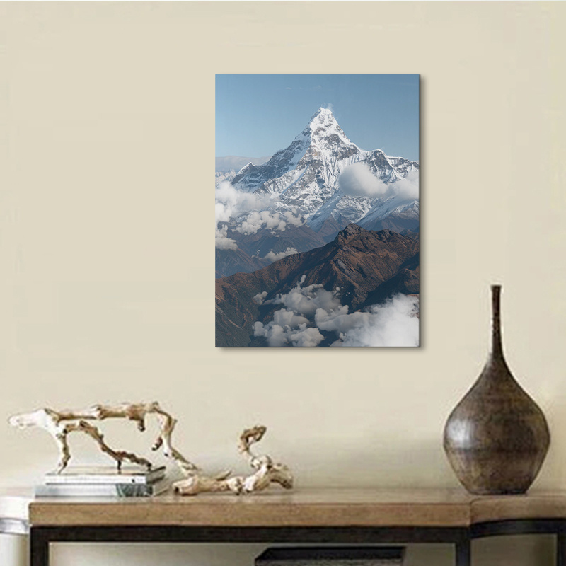 Snow capped Canvas Art Print Frameless Wall Decor Home - Temu