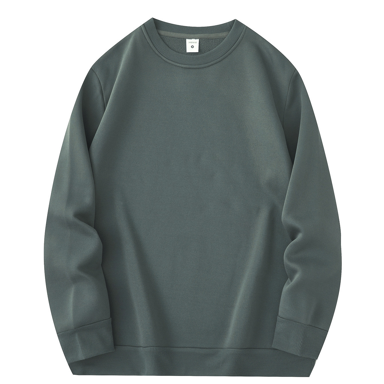 

Sweat-shirt uni pour homme, haut à manches longues et col rond en polyester pour et .