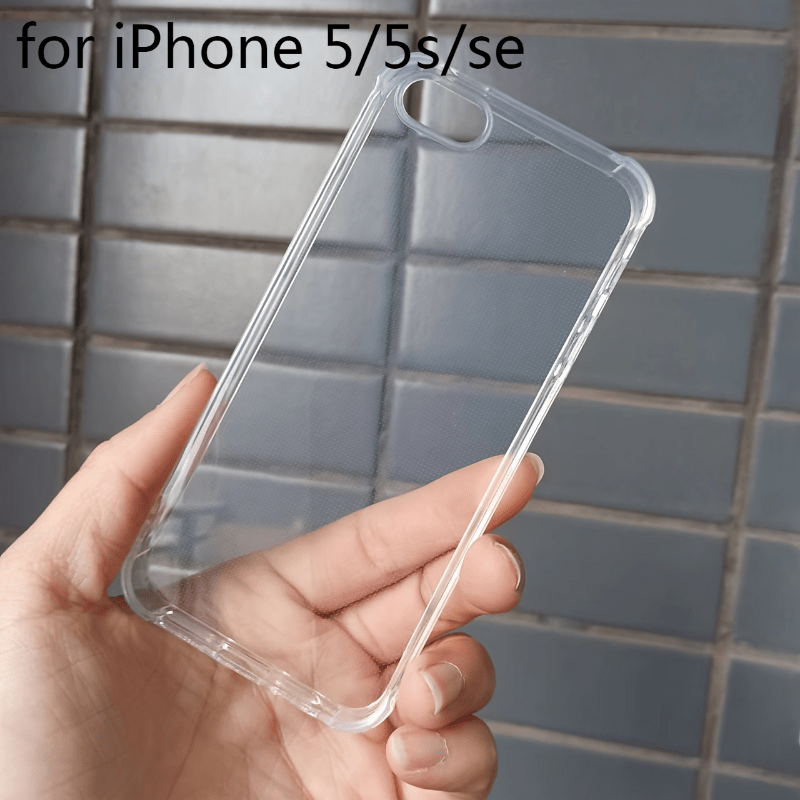 TEMU Phone Case - Transparent Phone Case For Iphone 5/5s/se Back Cover