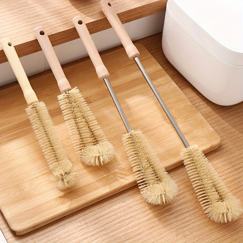 

Wooden Long Handle Bottle Brush For Effortless Kitchen And Drinkware Cleaning