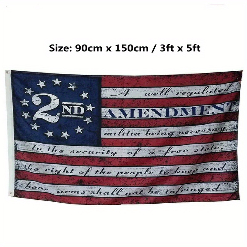 

3x5ft 2nd Amendment Flag American Usa 13 Star Nra Banner Gun Rights Patriot Ross
