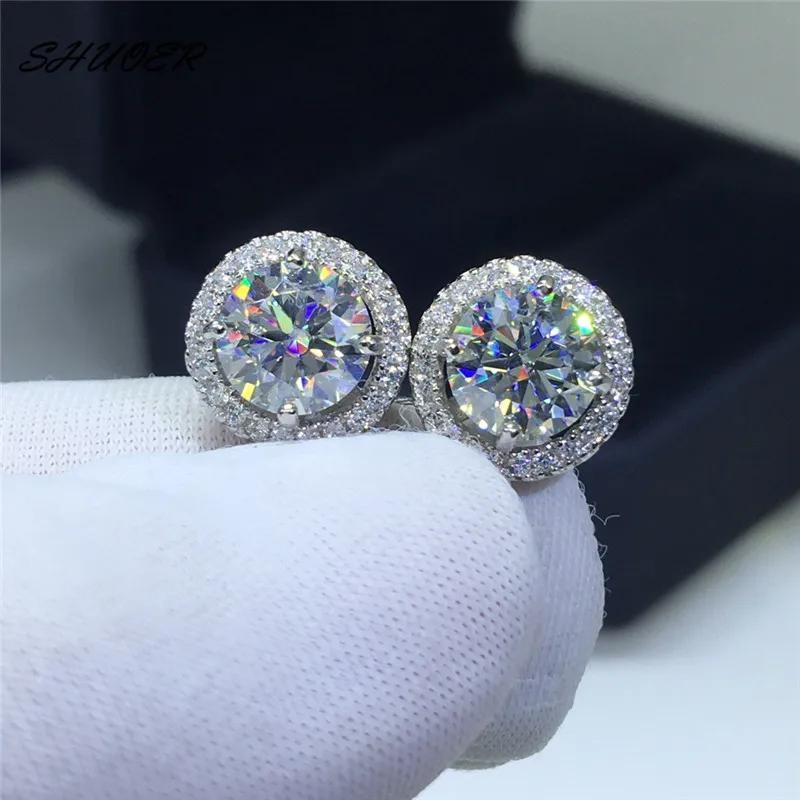 

Shining 5a Cubic Zirconia Stud Earrings Ear Jewelry Christmas Gift For Men Ear Hook Earrings Statement Earrings Ear Clip Hoop Earrings Valentine's Day Gift