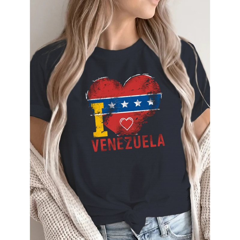 

Venezuelan Flag Heart Illustration Women's T-shirt