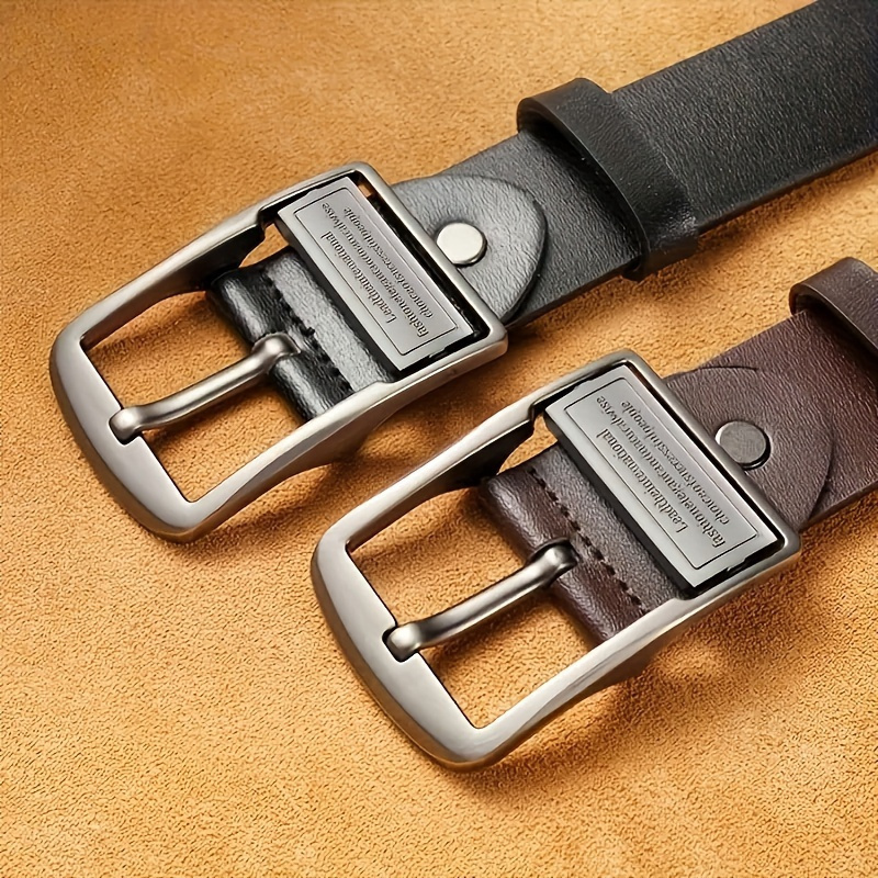 1pc fashionable belt for men retro   belt dual sided leather belt versatile belt for business details 4