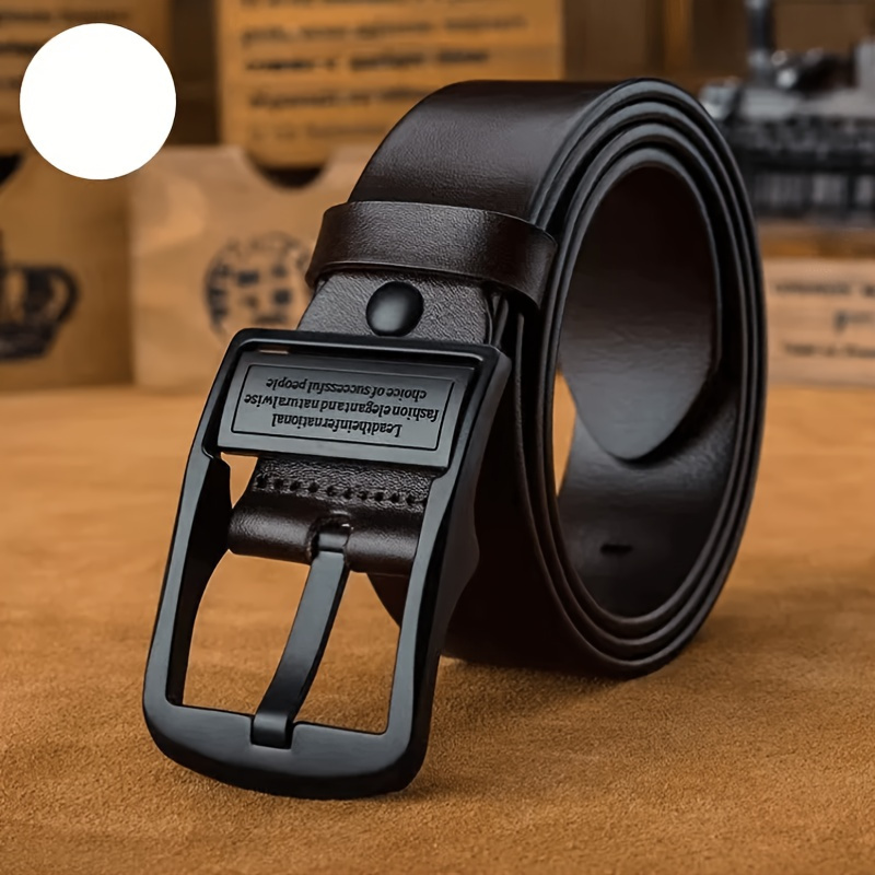 1pc fashionable belt for men retro   belt dual sided leather belt versatile belt for business details 6