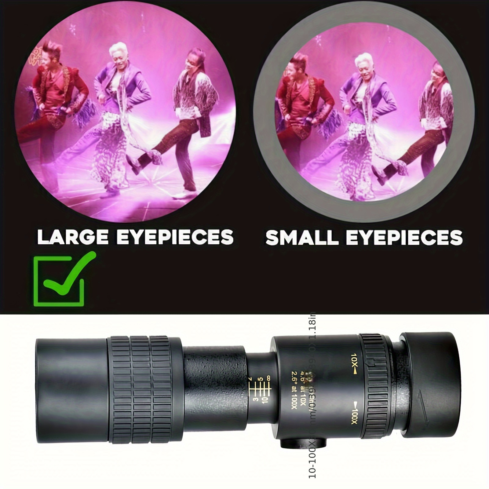 

4k Super - 40mm Wide-angle Lens, Big 22mm Eyepiece - Dustproof, Shockproof For Bird Watching, Hiking, With Tripod