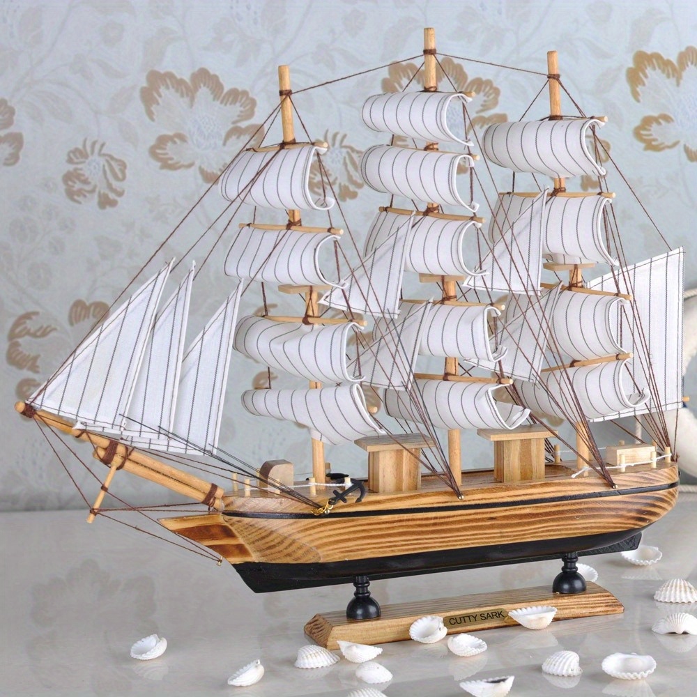 

Fashion Wood Craft Handmade Solid Wood Decoration Model Marine Sailing Ship Sailing Vessel Gifts Pp14