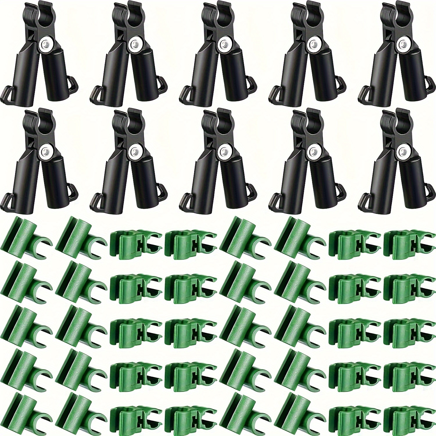 

50pcs Heavy-duty Adjustable Plant Connectors, A-type Clips For Garden Support