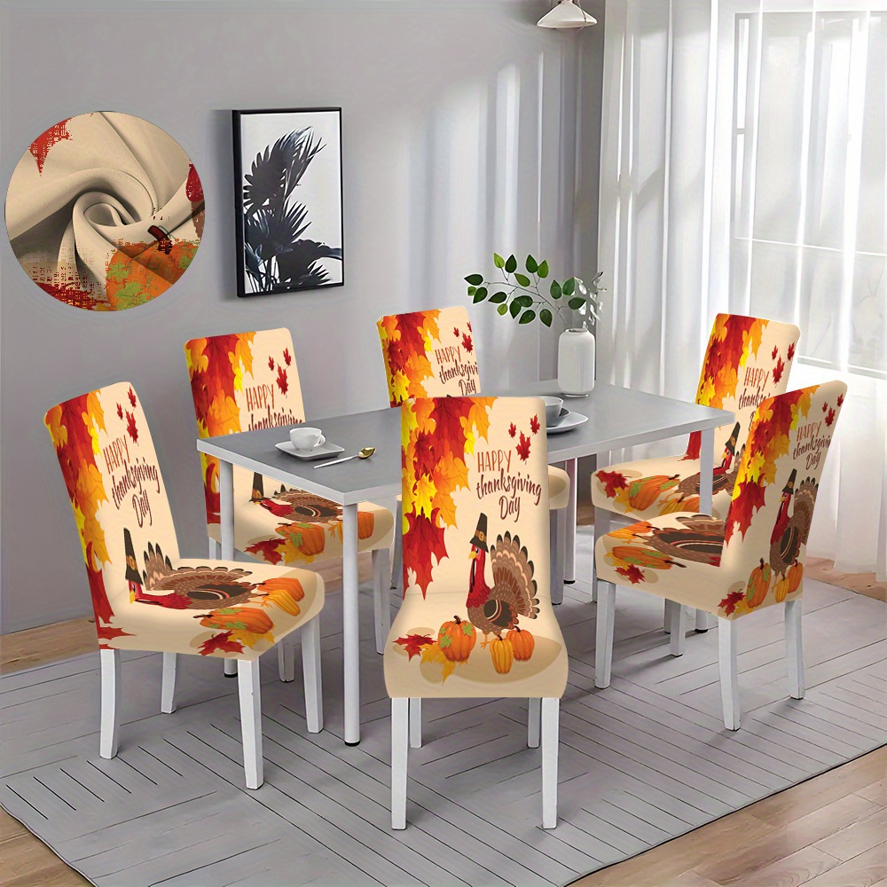 

2/4/6pcs Turkey Printed Removable And Dining Decorative -stain And - Suitable For Decoration