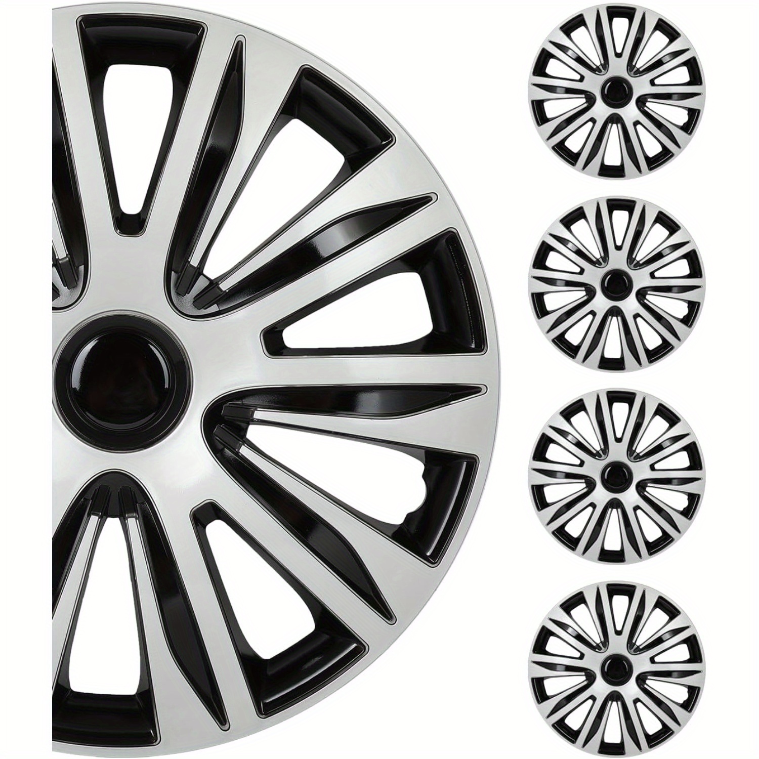 

Scitoo Auto Tire Replacement Exterior Cap Oem Hubcaps Wheel Cover Rim 15 Inch