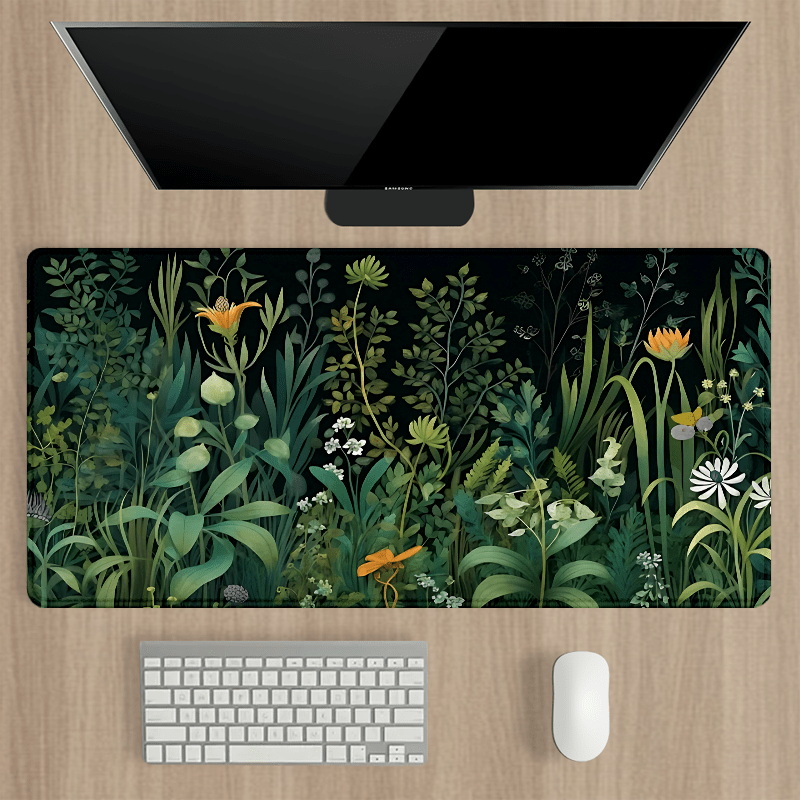 

Extra-large Wildflower & Design Mouse Pad - Non-slip Rubber Base, Extended Desk Mat For Gaming And Office Use, Perfect Gift For Boyfriend/girlfriend, 35.4x15.7 Inches