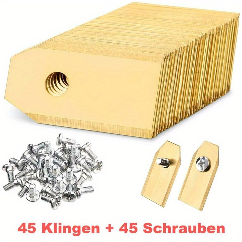 New 45pcs Titanium Replacement For Husqvarna Automobile Gardena Robotic Lawn Mower