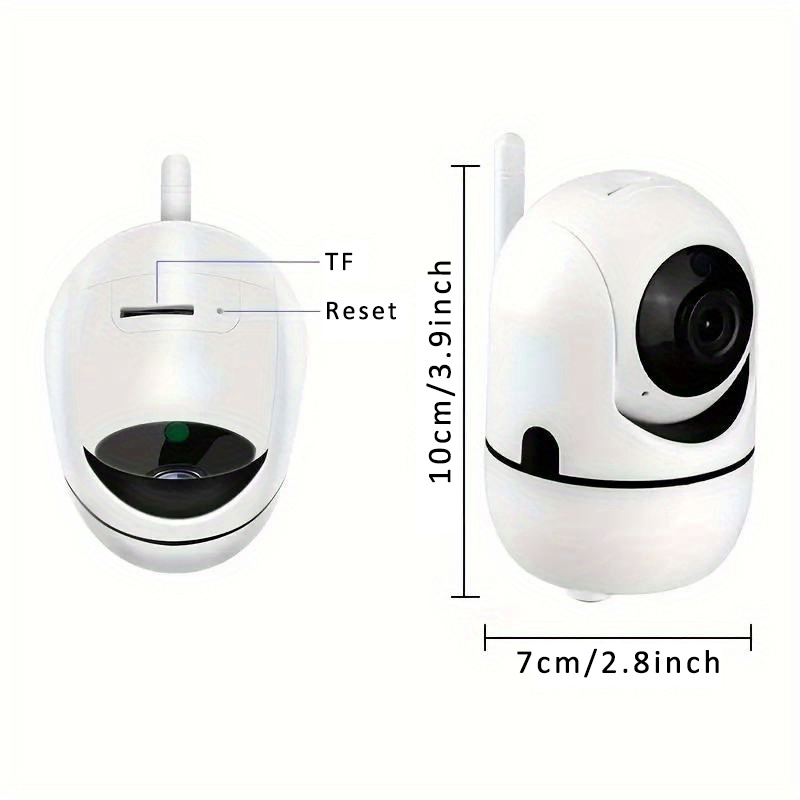 wjg smart   camera 1080p wifi ai tracking motion detection pet monitor with alarm push usb powered night vision two way audio for indoor use details 0