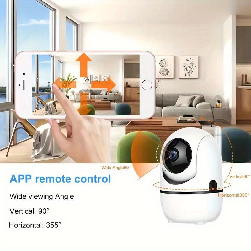 wjg smart   camera 1080p wifi ai tracking motion detection pet monitor with alarm push usb powered night vision two way audio for indoor use details 11