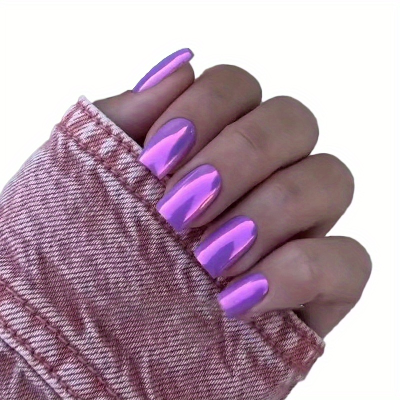 

Middle Purple Fake European White Detachable Nail Wear For Ladies And Girls