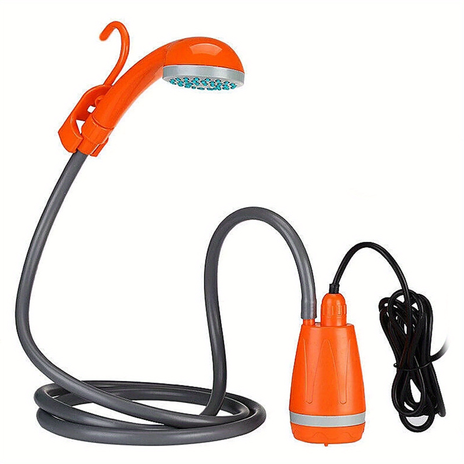 

Portable Outdoor Camping Shower Head With Water Pump - 5l/min