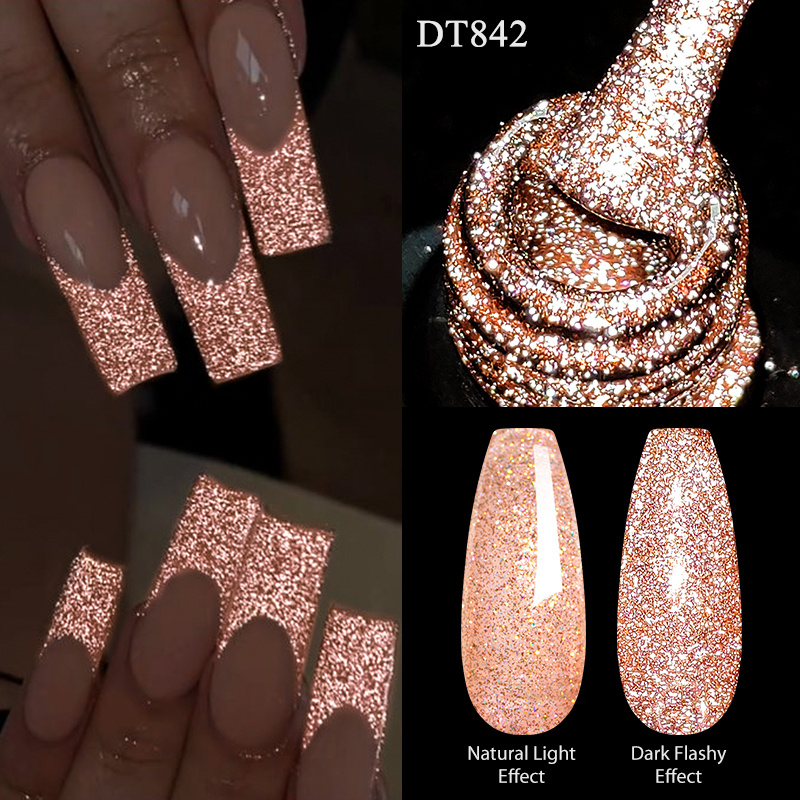 7ml reflektierendes glitzer nagelgel semi