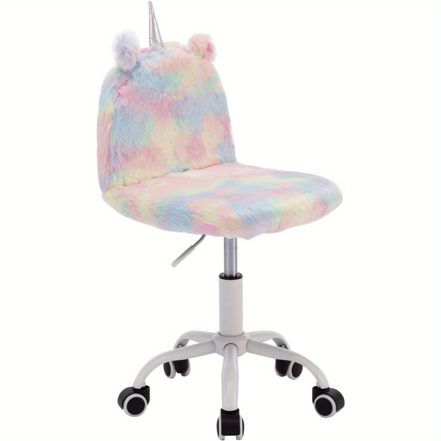 

White Swivel Office Chair, Sports Chair, Chair, Cute Animal Computer Chair