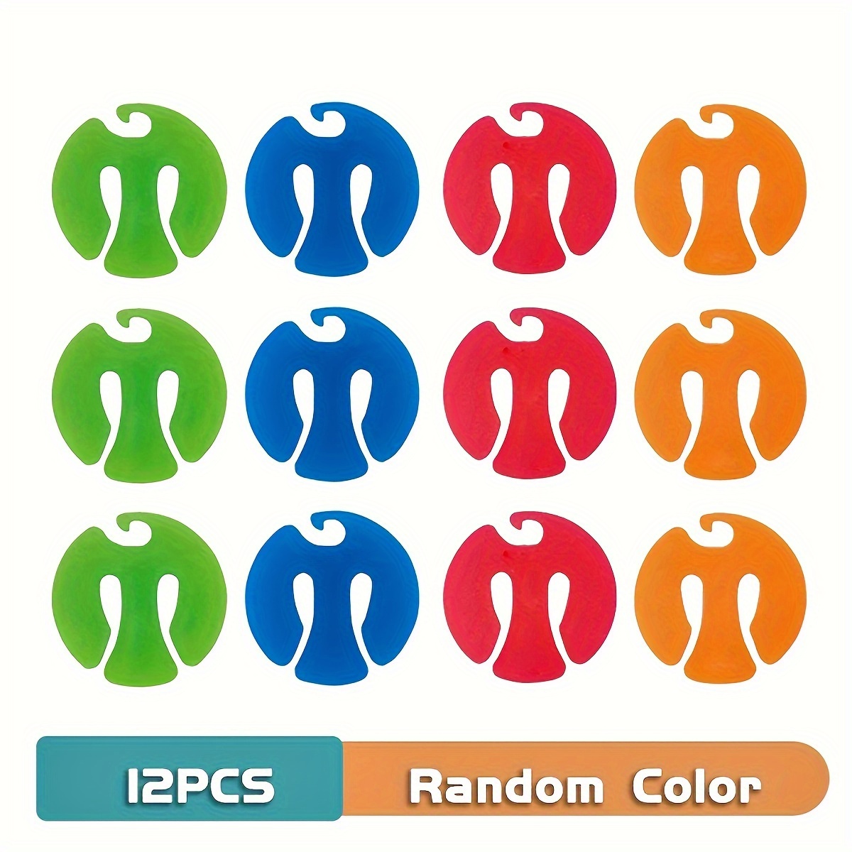 Image of (random Color)12pcs Colorful Socks Storage Clip, Household Underwear Gloves Drying Non-slip Clip, 2.67in, Closet Organizers And Storage Sock Clip, Bedroom Additions, Clothes Pins