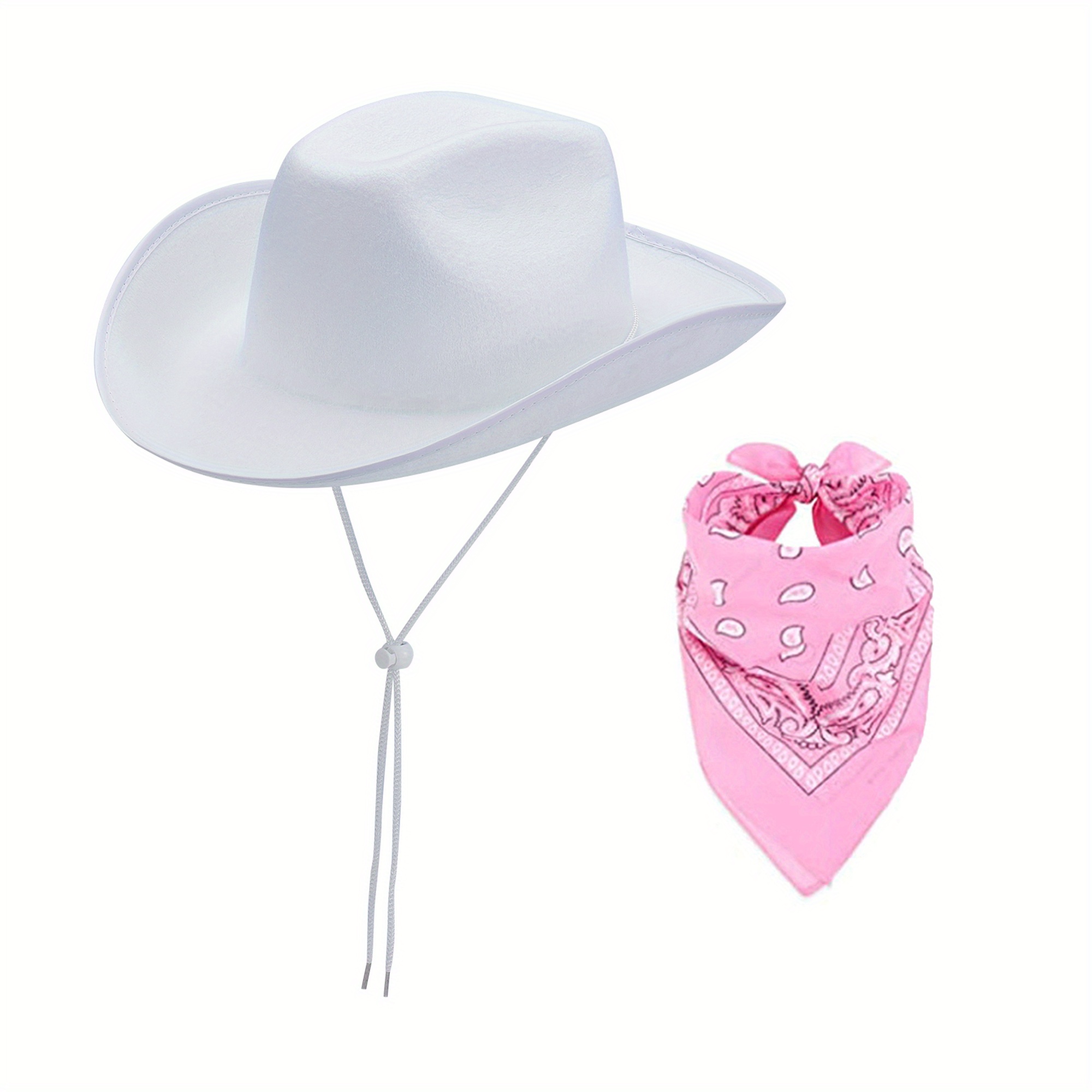 Women\'s Western Cowboy Cowgirl Hat with Adjustable Chin Strap Cow Print Cowboy Hat Brown Rodeo Rhinestone Chin Strap  main image 4
