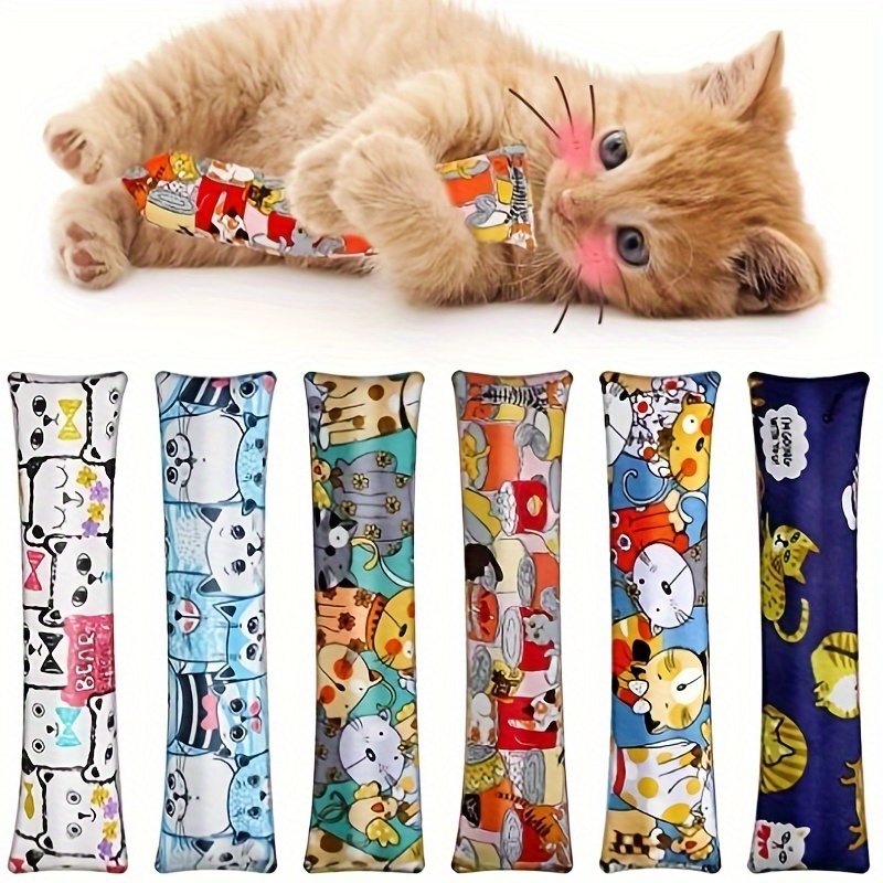 

1pc Plush Pillow Cat Chew Toys - Entertain And Soothe Your Feline Friend