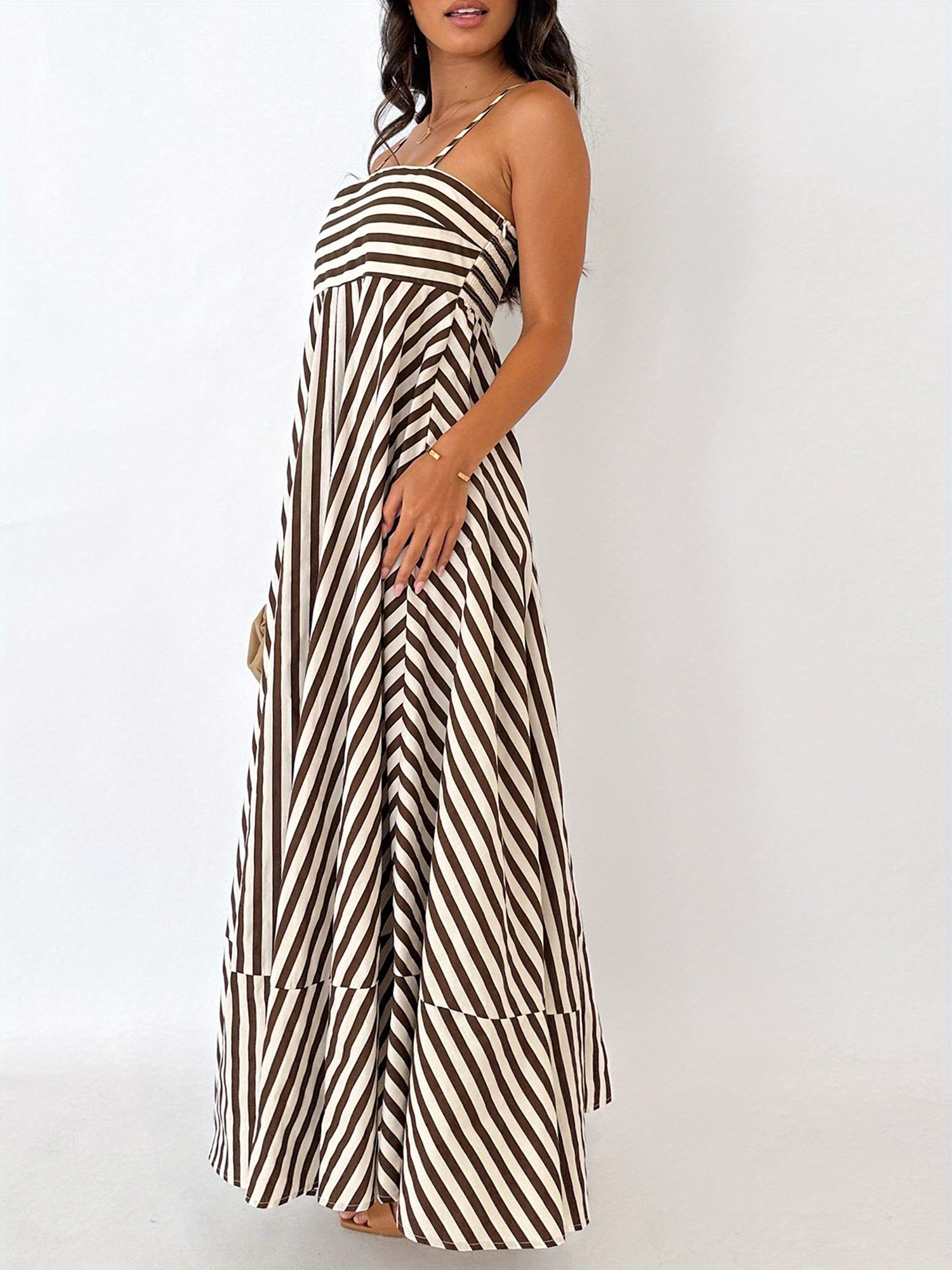 striped boho maxi dress Summer Knit Stripe Dress I Boho Knit Dress I Love that Boho main image 1