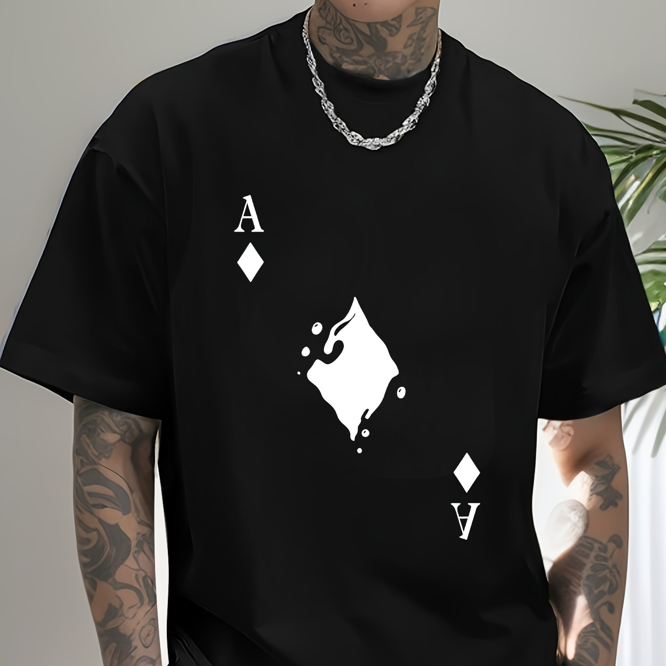 

Print Tee Shirt, Tees For Men, Casual Short Sleeve T-shirt For Summer