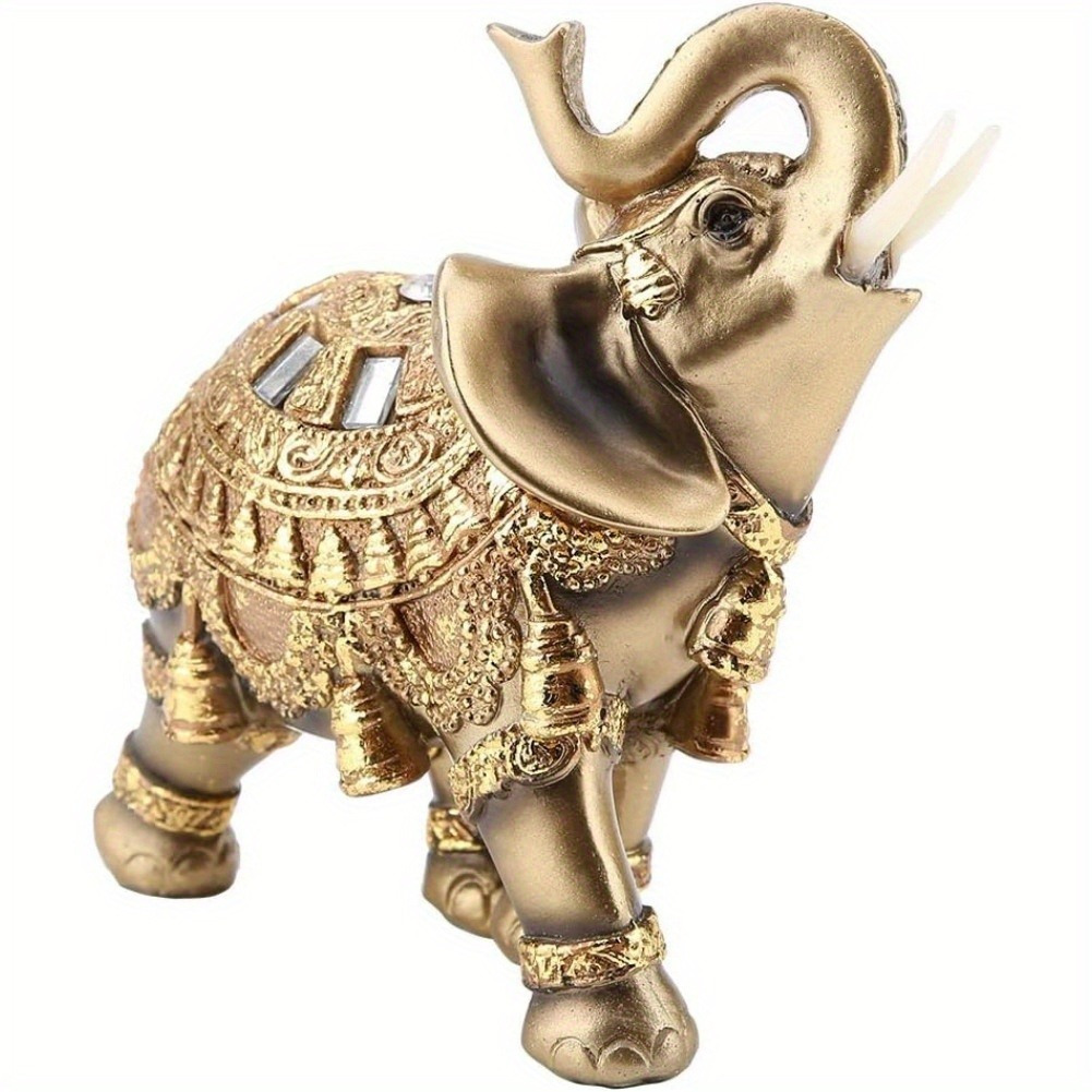 

Elephant Statue, Statue Wealth Statue Gift Home Decoration Collectibles Statue (golden Tuba)