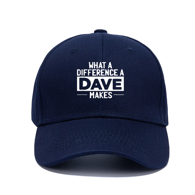 

Hollow Out Dave Printed Baseball Cap Stylish Dad Hat Outdoor Adjustable Sun Protection Sports Hats For Women Men, Embroidered Baseball Cap