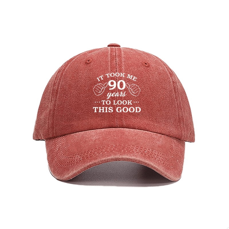 'It Took Me 70 Years To Look This Good' Baseball Cap | 70th Birthday Gift For Men, Adjustable Trucker Hat In Navy