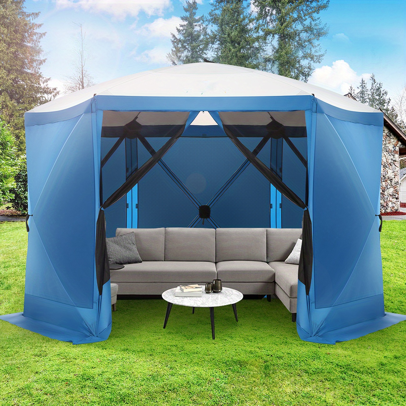 

Hoteel 12x12ft , Suitable For Camping, Portable , Bag And