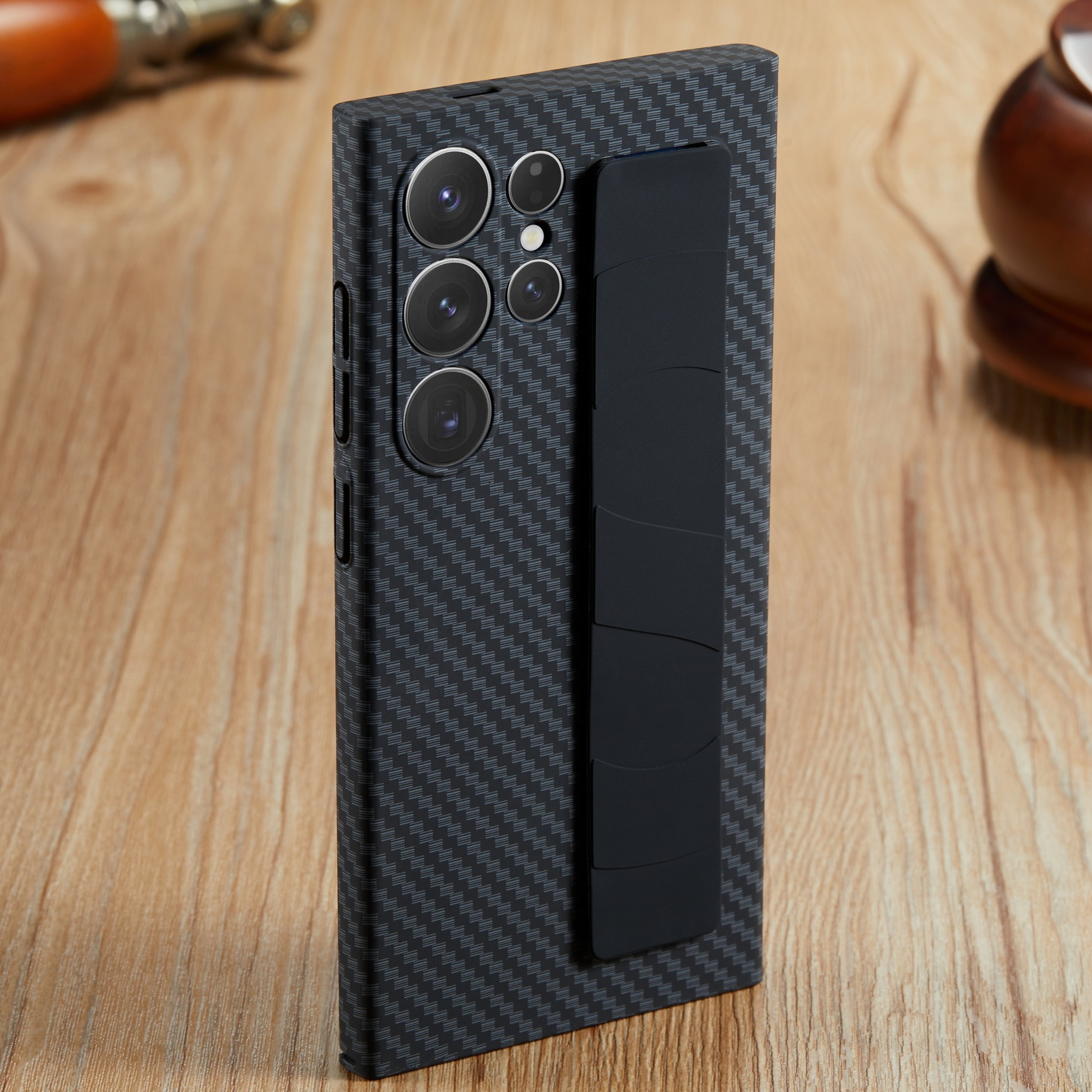 

Fashionable And Fiber Pattern Phone Case With Strong Wrist Strap, Suitable S24 S23 Ultra S24 S23 Plus A54, Shockproof Phone Case Protective Cover.
