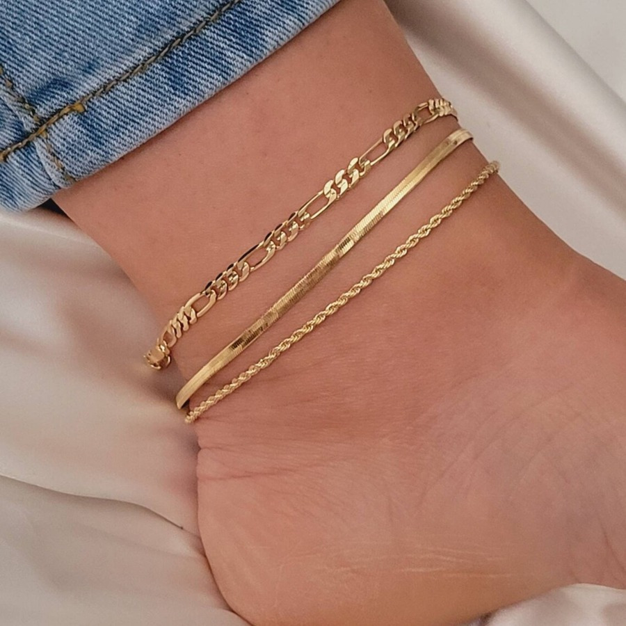 

Golden Ankle Bracelets For Women, Plated/silver Anklets For Women Waterproof Layered Cz Leaf Beaded Cuban Chain Anklets Set Summer Beach Anklets For Women Teen Girls Gold Jewelry Gifts