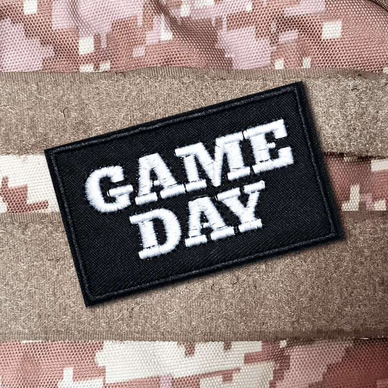 

3pcs Game Day Embroidered Patches - Durable Hook And Loop - Perfect For Caps, Uniforms, Vests, Backpacks