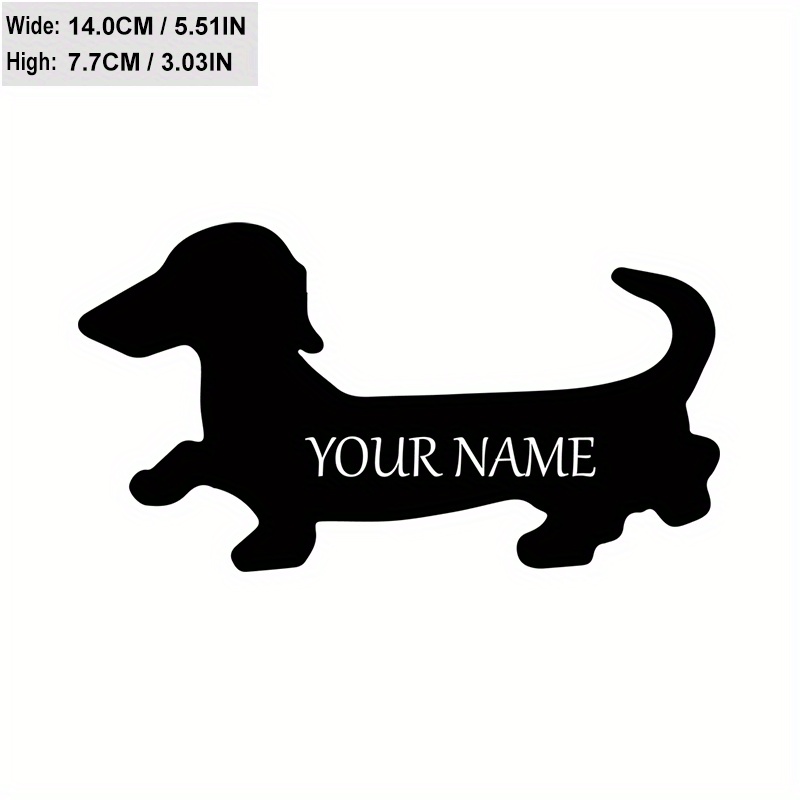 

Custom Black Dachshund Vinyl Decal Sticker - Durable Pvc, Perfect For Motorcycles & More