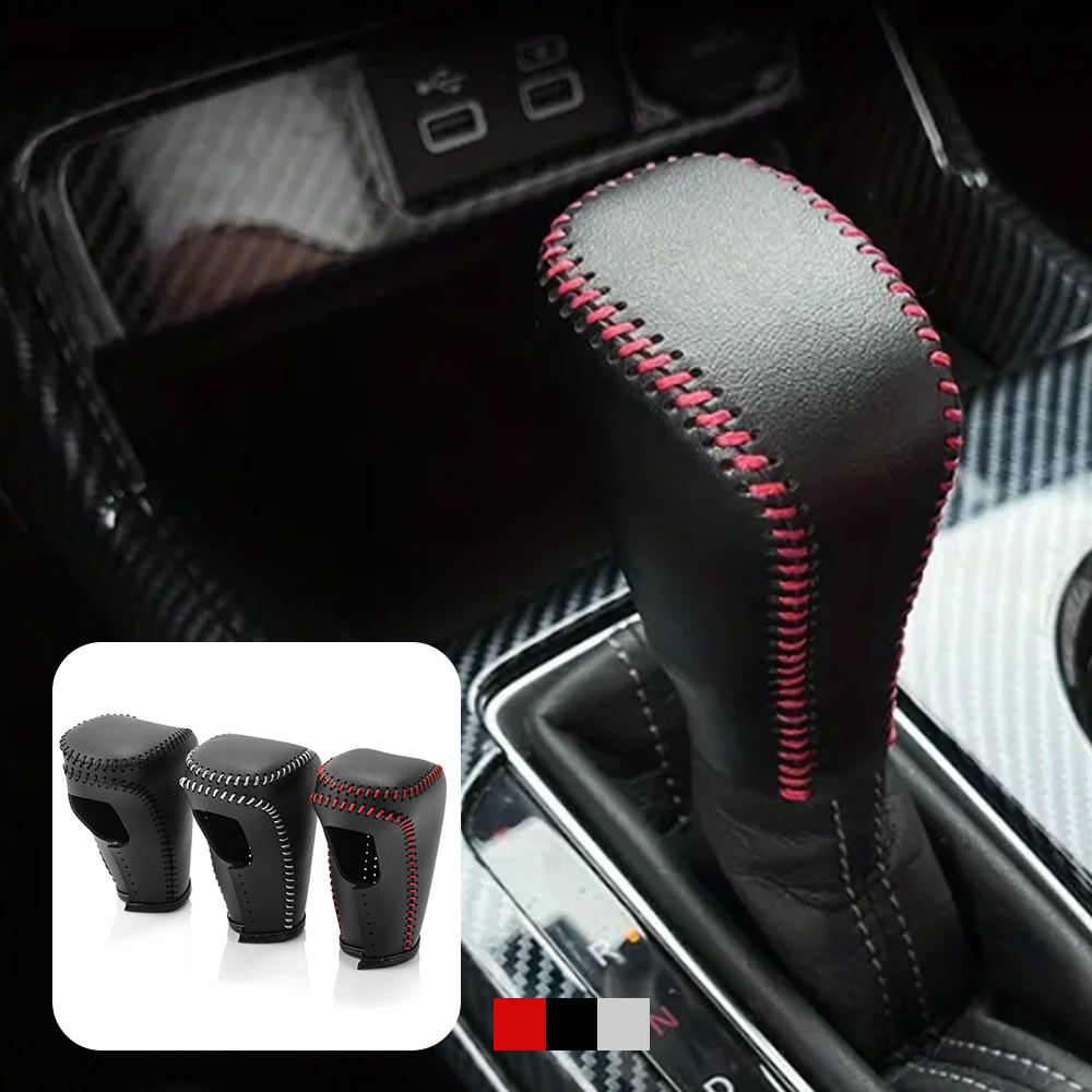 

Pu Leather Car Gear Shift Knob Covers For Honda Zrv Accord Crv 2023-2024 Car Interior Accessories