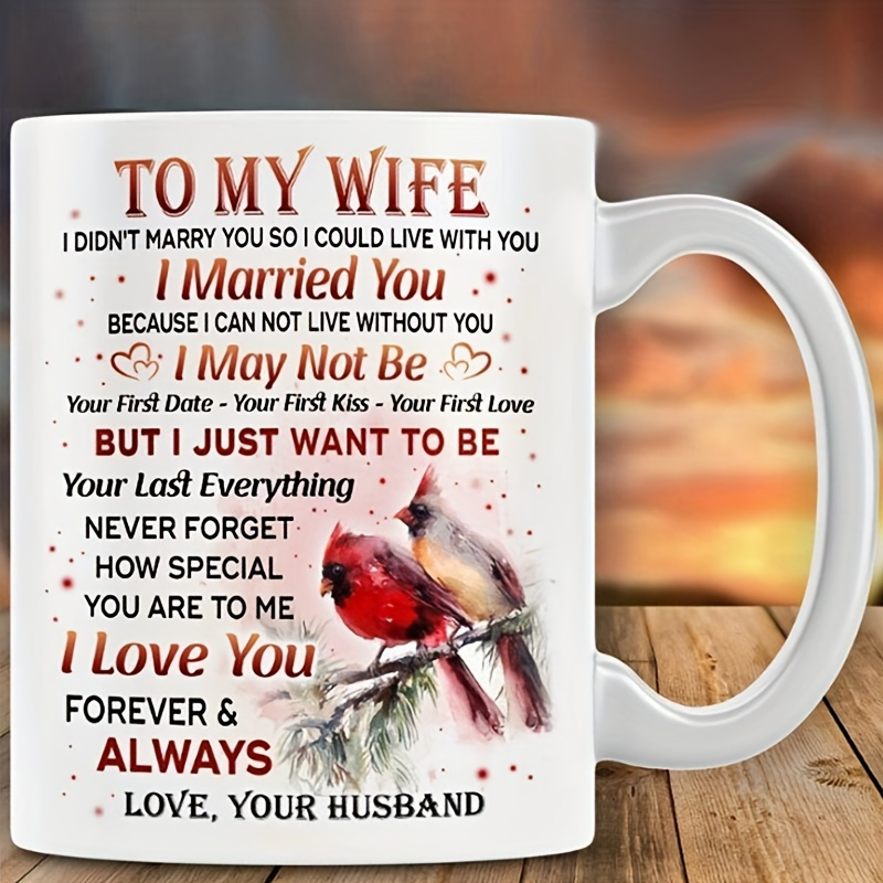 

1, For My Wife Coffee Mug, Wedding Mug, Husband Gift, Anniversary Gift, Wedding Gift, Wife Lover Gift, , Birthday Gift