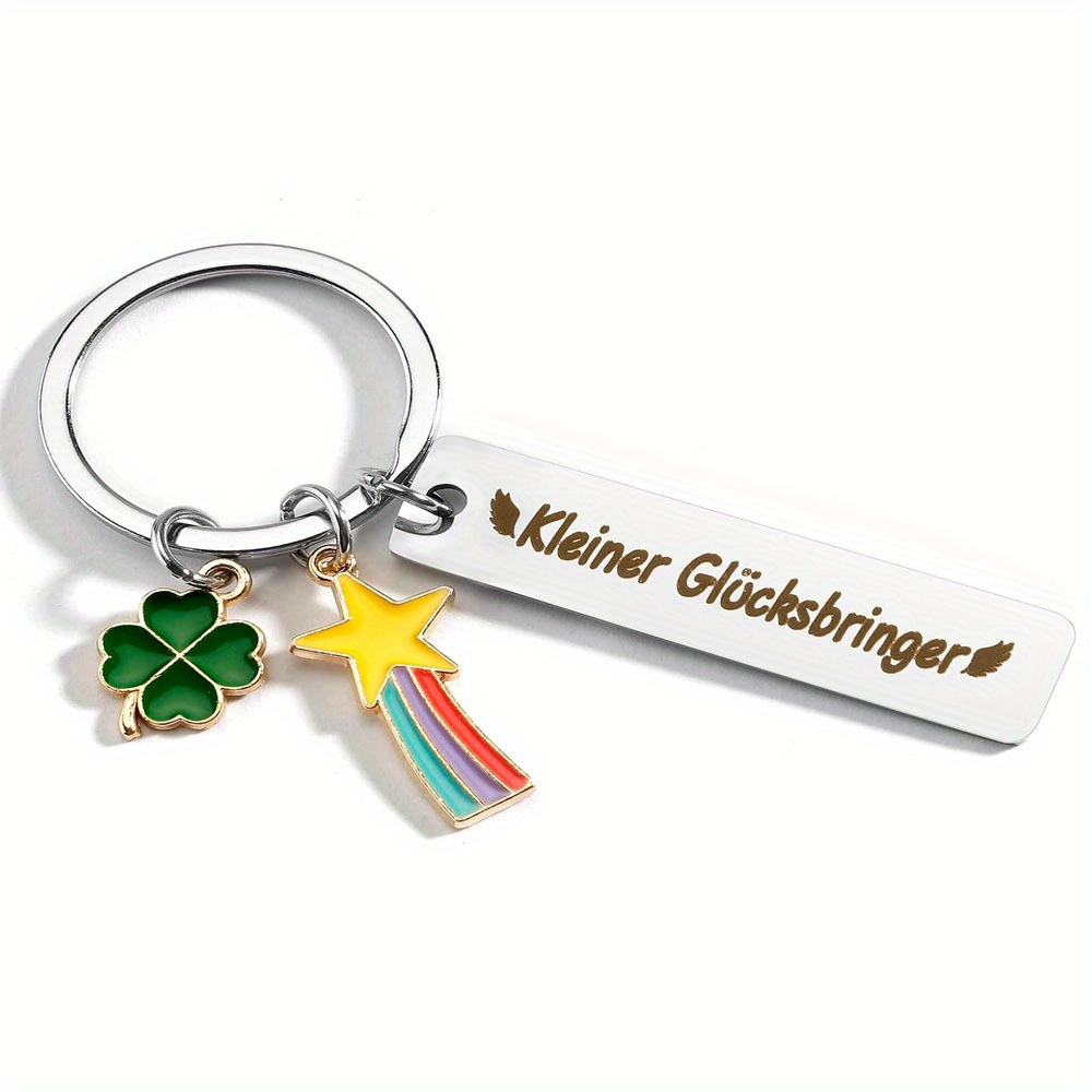Clover Stainless Steel Kleiner Keychain Stainless Steel German Keychain To Send German Key Ring