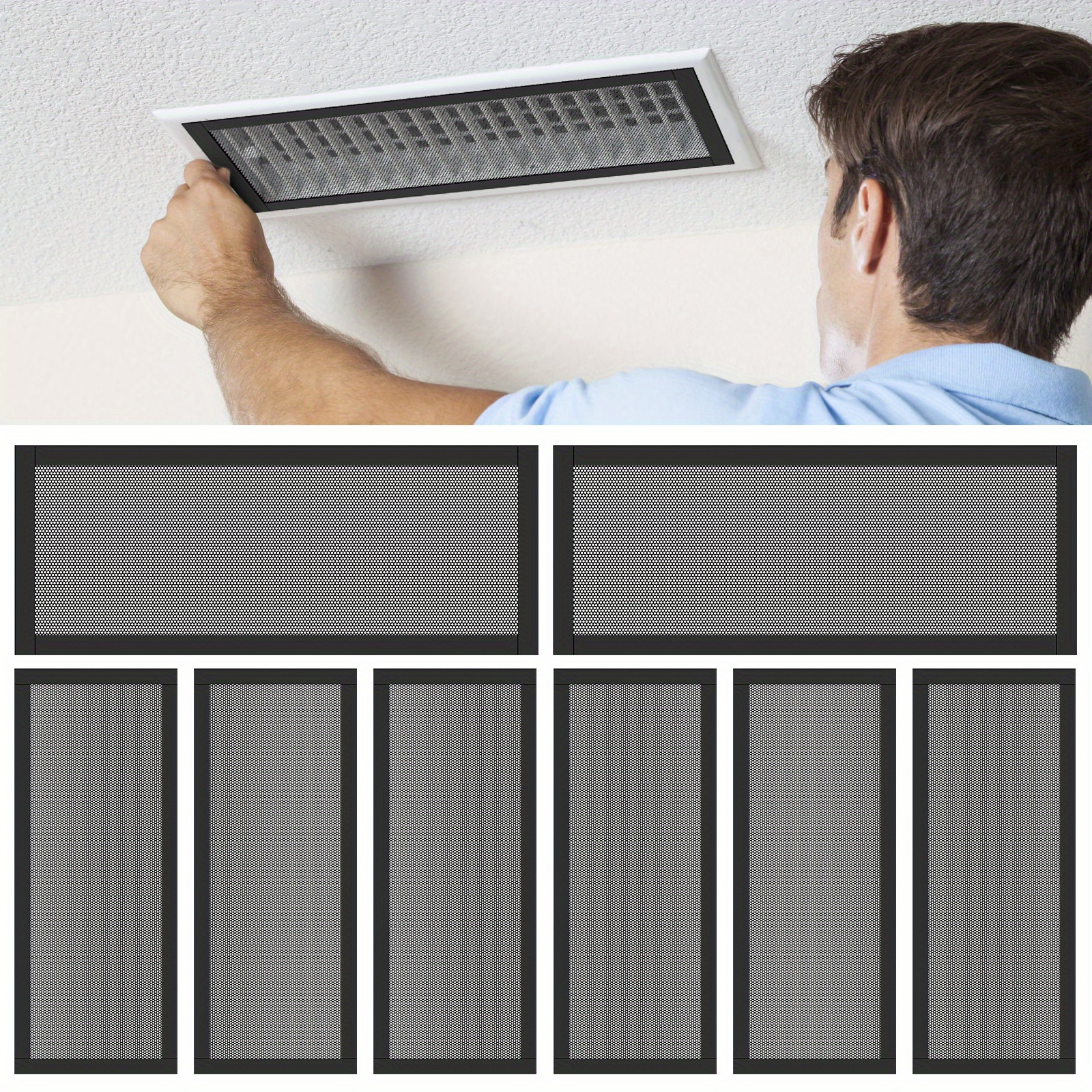 8pcs heavy duty pvc magnetic floor vent covers 10x4 inch Temu