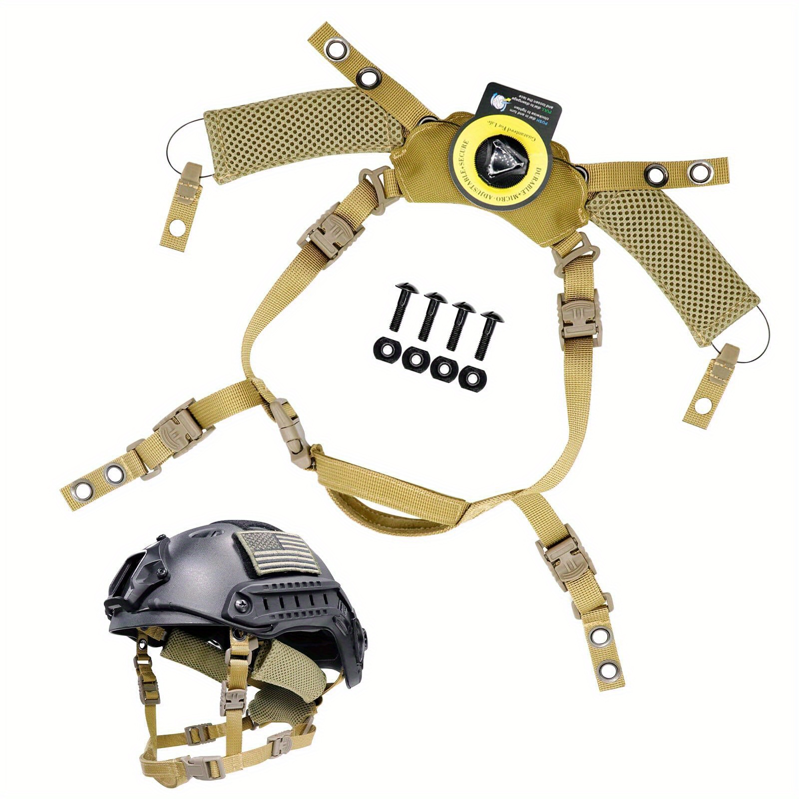 Team Wendy Cam-Fit Boa Helmet Retention Suspension Chin Strap