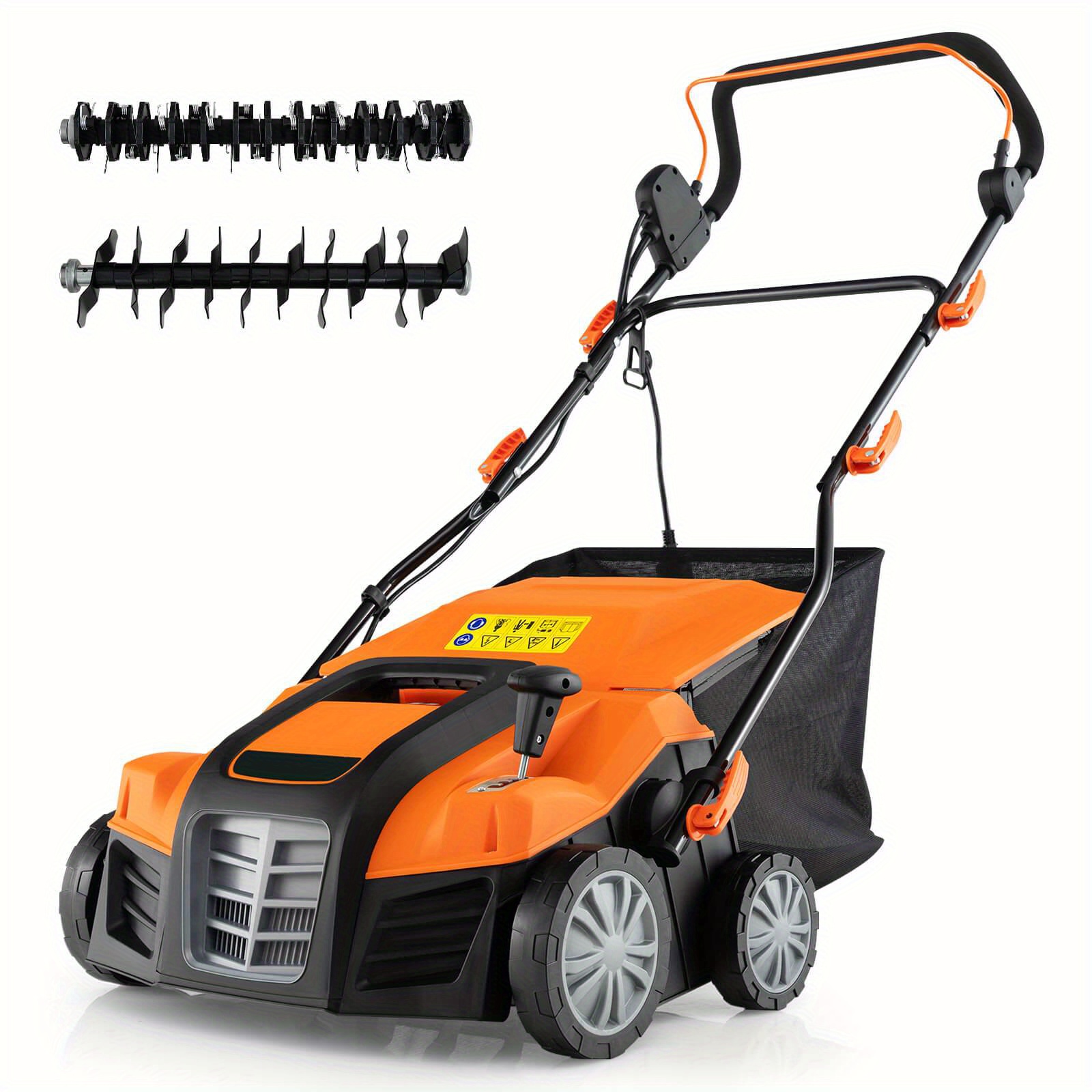 

16-inch Electric Dethatcher & Scarifier 15a 2-in-1 Lawn Dethatcher