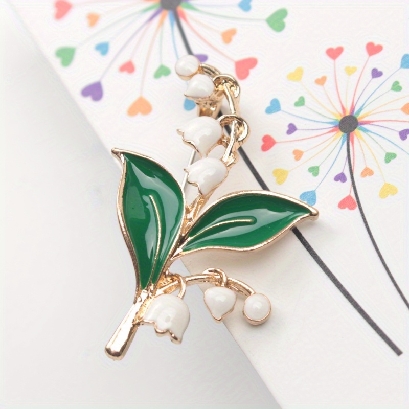 

Elegant Enamel Brooch - Luxurious Floral Corsage Pin For Dresses, Sweaters & Suits