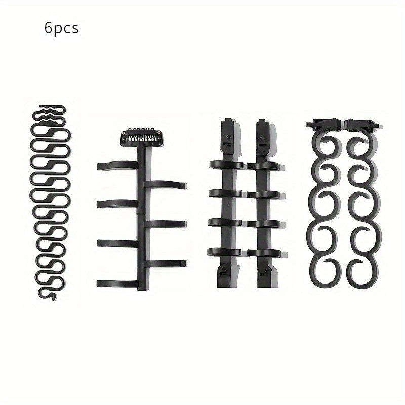 TEMU 6-piece Hair Styling Set: Fishbone Wavy Hair Clip, Braid Hair Clip, Twist Hair Clip, Hair Accessories For Normal Hair Type