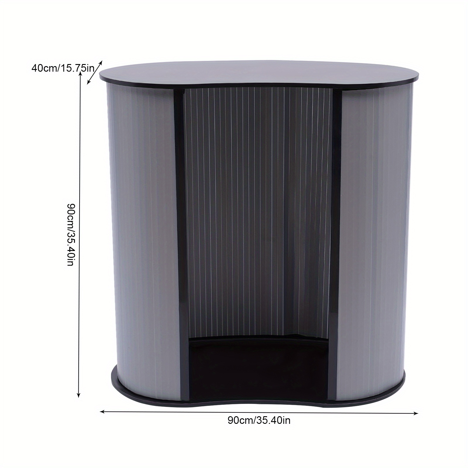 TEMU Stain-resistant Table Black Flodable Free Standing Promotion Stand Detachable Table W/ Carrying Bag For Promotion, , Restaurant, Presentation,