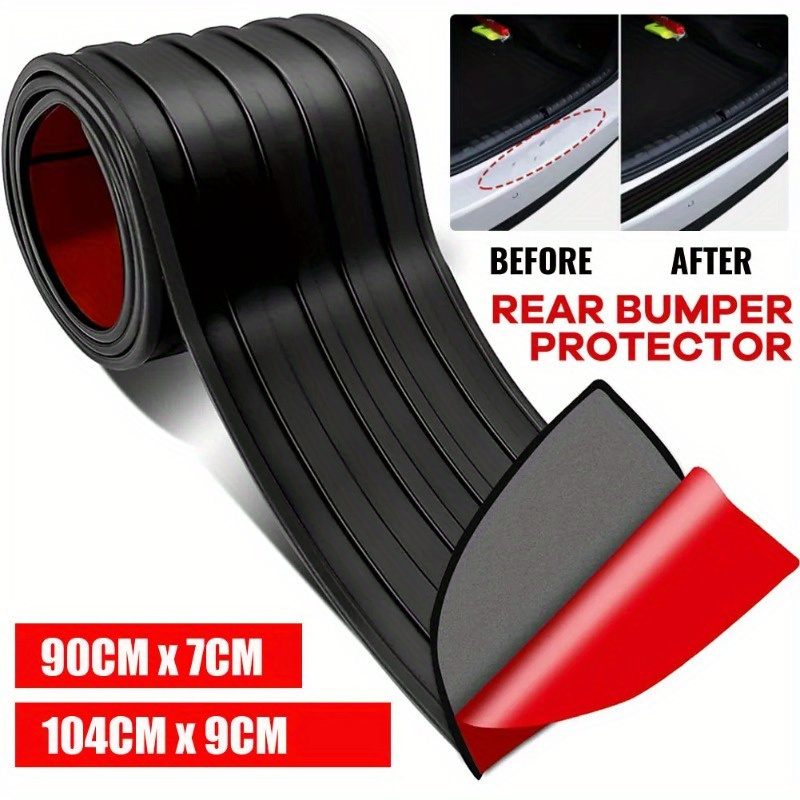 

1pc Rubber Car Trunk Guard And Rear Bumper Protector, Anti-scratch Moulding Trim, Wear-resistant Cover Strip For Vehicle Door Protection