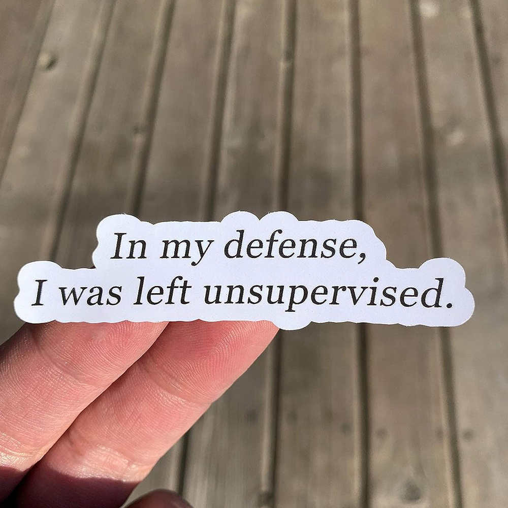 

(3pcs) Defense I Was Left , Laptop , , Phone , , , , Sarcastic