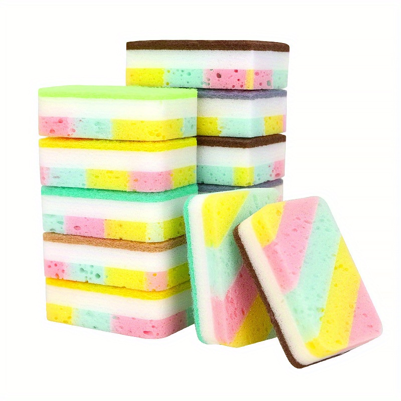 

5pcs/10pcs Powerful Magic Eraser Sponge - Multi-surface Cleaning, Suitable For Kitchen And Bathroom, Super Absorbency And Scratch Resistance