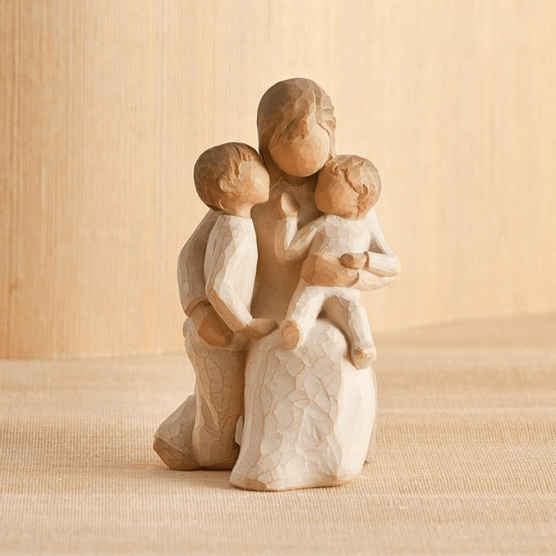 

Resin Mother And Children Figurine - Handcrafted Collectible Statue, No Power Required, Indoor & Outdoor Decor For Any Room, Home & Study Tabletop Decoration, Ideal Gift For Holiday &