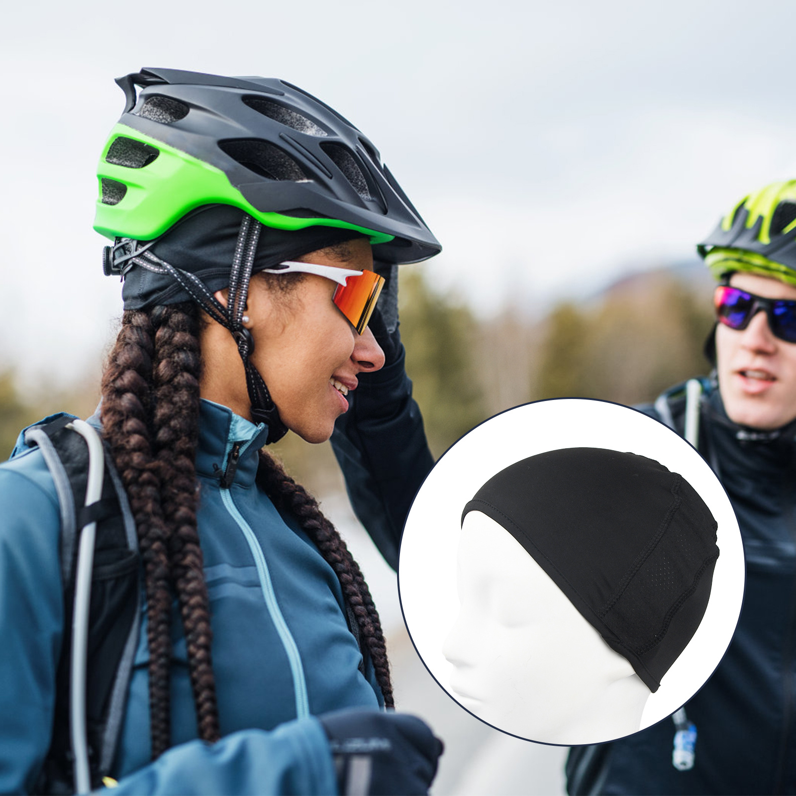 Skull cap bicycle helmet online