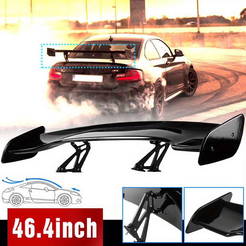 

46.4inch Universal Gt Gtr Rear For 99% Sedan Car Accessories Tail Air Dam Lip Or Decoration